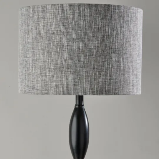 Kirkland's Home Black Slim Hourglass Floor Lamp- Floor Lamps