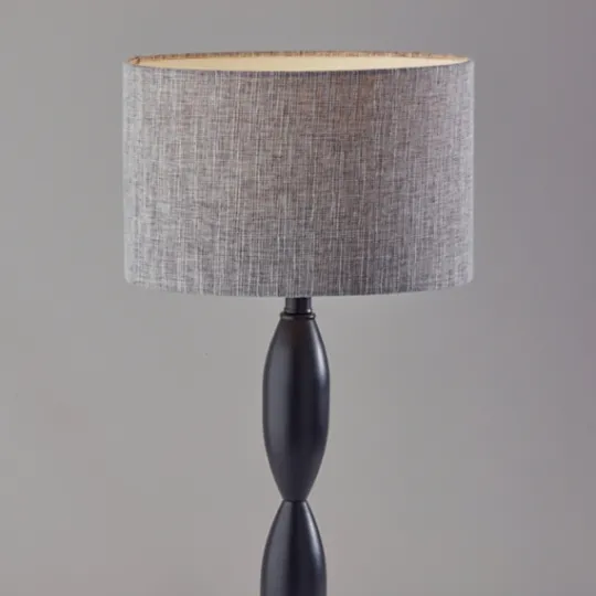 Kirkland's Home Black Slim Hourglass Table Lamp- Table Lamps