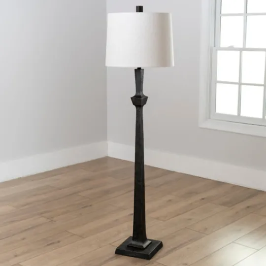 Kirkland's Home Black Stanton Floor Lamp- Floor Lamps