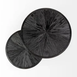 Kirkland's Home Black Starburst Nesting Accent Tables, Set Of 2- Accent & End Tables