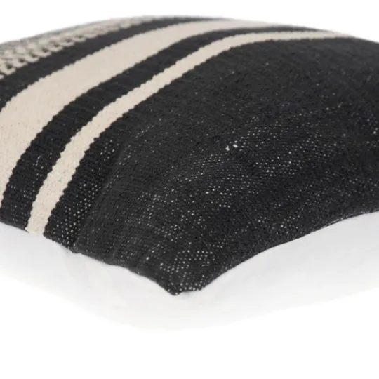 Kirkland's Home Black Transitional Stripe Pillow- Pillows