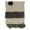 Kirkland's Home Black Tufted Dot Throw Blanket- Blankets & Throws