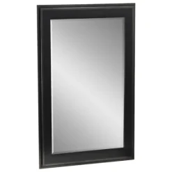 Kirkland's Home Black Two Step Beveled Frame Vanity Mirror- Framed Mirrors