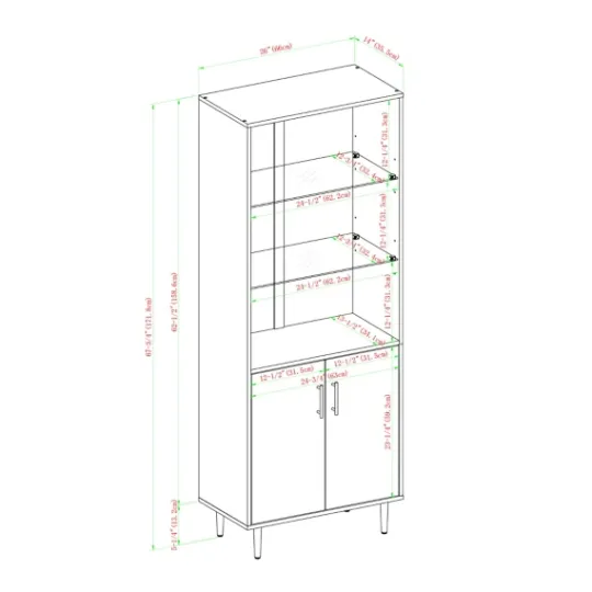 Kirkland's Home Black Two Tone Bookshelf With Hutch- Bookshelves