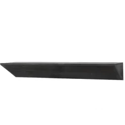 Kirkland's Home Black Wedge Wood Large Floating Shelf- Shelves