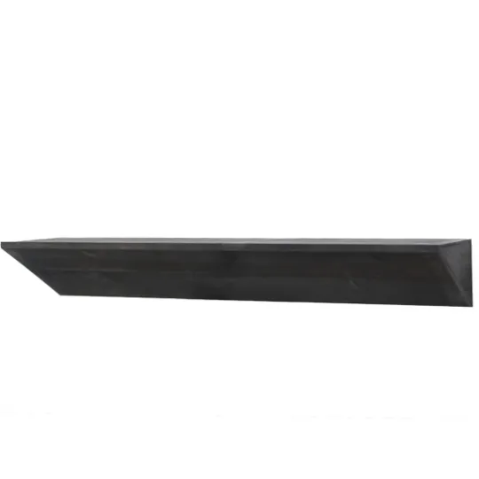 Kirkland's Home Black Wedge Wood Large Floating Shelf- Shelves
