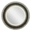 Kirkland's Home Black White Distressed Wood Rope Fiber Wall Mirror- Decorative Mirrors