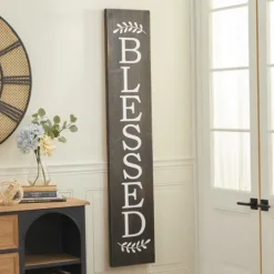 Kirkland's Home Black Wood Blessed Wall Plaque- Wall Quotes & Signs