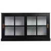 Kirkland's Home Black Wood Curtis Cabinet- Cabinets & Sideboards