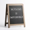 Kirkland's Home Black Wood Easel Letterboard- Memo & Chalkboards