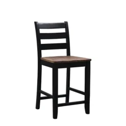 Kirkland's Home Black Wood Farmhouse 3-Pc. Stool And Table Set- Dining Tables