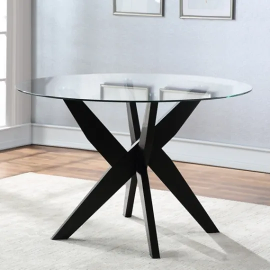 Kirkland's Home Black Wood Table And Gray Chair 5-Pc. Dining Set- Dining Tables
