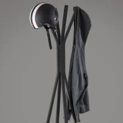 Kirkland's Home Black Wooden Tripod Leg Coat Rack- Entryway Furniture