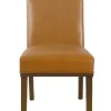 Kirkland's Home Blair Carmel Leather Dining Chair- Dining Chairs