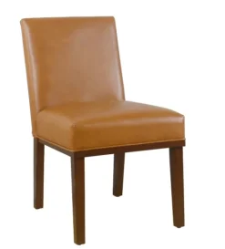 Kirkland's Home Blair Carmel Leather Dining Chair- Dining Chairs