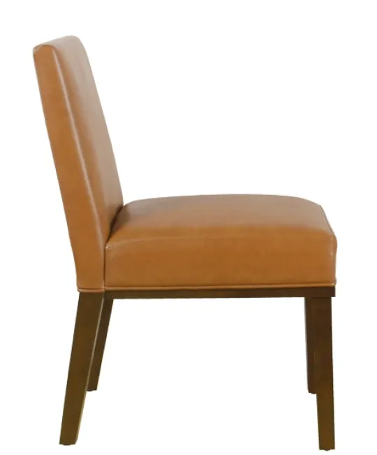 Kirkland's Home Blair Carmel Leather Dining Chair- Dining Chairs