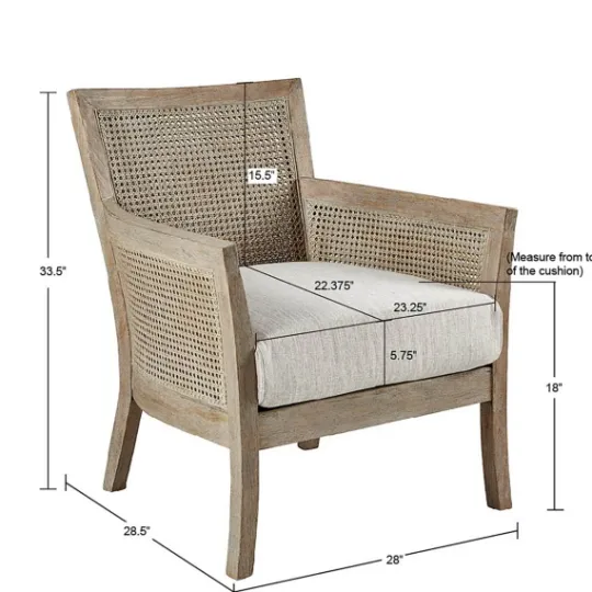 Kirkland's Home Blake Cane Back Accent Chair- Accent Chairs