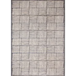 Kirkland's Home Blake Gray Cube Indoor/Outdoor Area Rug, 7X9- Outdoor Rugs