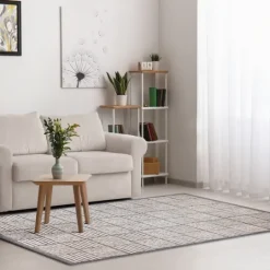 Kirkland's Home Blake Gray Cube Indoor/Outdoor Area Rug, 7X9- Outdoor Rugs