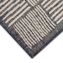 Kirkland's Home Blake Gray Cube Indoor/Outdoor Area Rug, 7X9- Outdoor Rugs