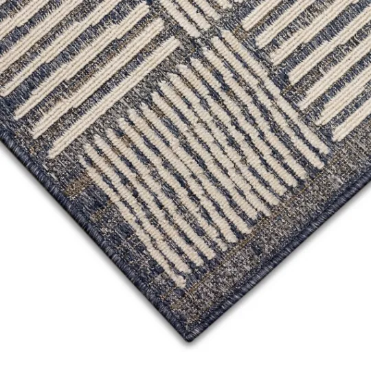 Kirkland's Home Blake Gray Cube Indoor/Outdoor Area Rug, 7X9- Outdoor Rugs