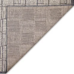 Kirkland's Home Blake Gray Cube Indoor/Outdoor Runner, 1X7- Outdoor Rugs