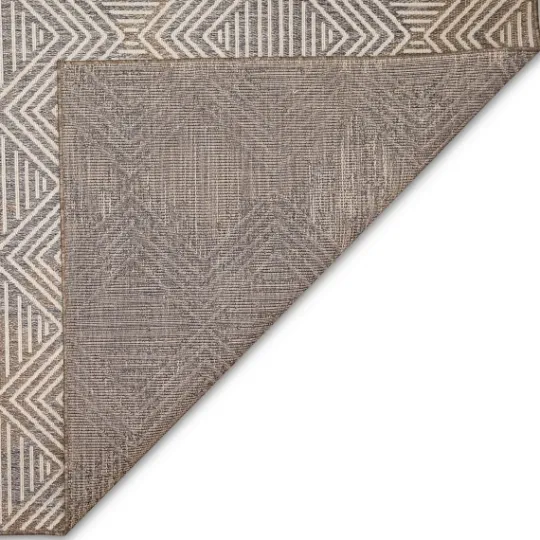 Kirkland's Home Blake Gray Zigzag Indoor/Outdoor Area Rug, 5X7- Outdoor Rugs