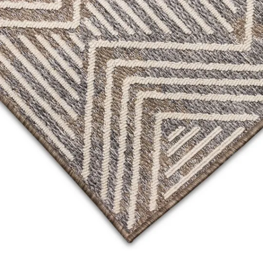 Kirkland's Home Blake Gray Zigzag Indoor/Outdoor Area Rug, 5X7- Outdoor Rugs