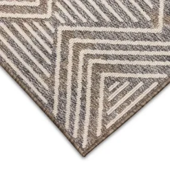 Kirkland's Home Blake Gray Zigzag Indoor/Outdoor Runner, 1X7- Outdoor Rugs
