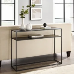 Kirkland's Home Blake Simple Metal Console Table- Entryway Furniture