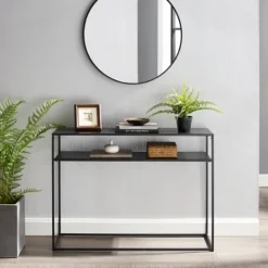 Kirkland's Home Blake Simple Metal Console Table- Entryway Furniture