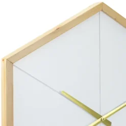 Kirkland's Home Blond Wood Frame Hexagon Wall Clock- Clocks