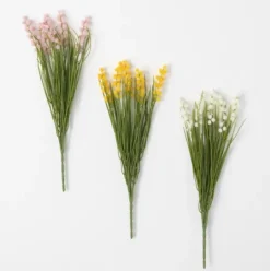 Kirkland's Home Blooming Floral Grass Bundles, Set Of 3- Stems & Bouquets