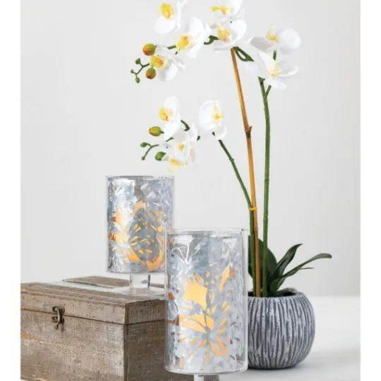Kirkland's Home Blooming White Orchid Potted Floral Arrangement- Arrangements & Greenery