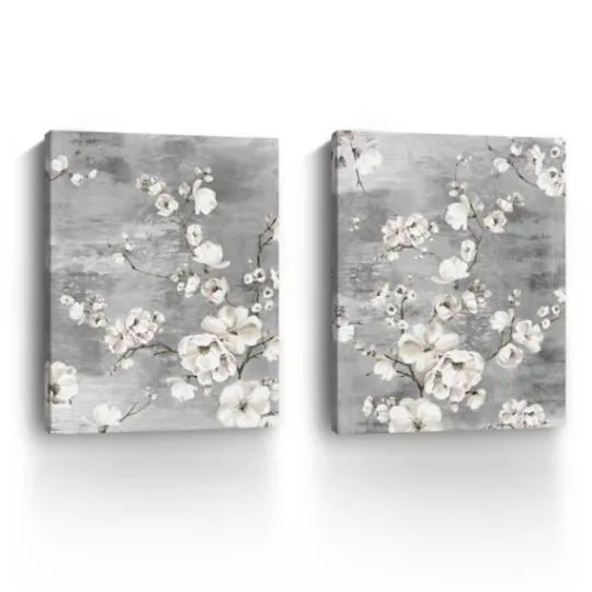 Kirkland's Home Blossoming Giclee Canvas Art Prints, Set Of 2- Canvas Art