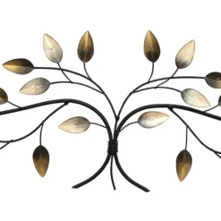 Kirkland's Home Blowing Leaves Over The Door Metal Wall Sculpture- Wall Plaques