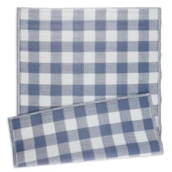 Kirkland's Home Blue & White Buffalo Check Outdoor Area Rug, 4X6- Outdoor Rugs