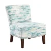 Kirkland's Home Blue Abstract Armless Accent Chair- Accent Chairs