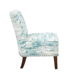 Kirkland's Home Blue Abstract Armless Accent Chair- Accent Chairs