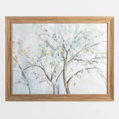 Kirkland's Home Blue And Gold Treetops Framed Art Print- Framed Art