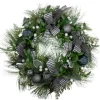 Kirkland's Home Blue And Gray Bow Wreath- Wreaths