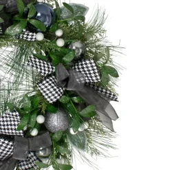 Kirkland's Home Blue And Gray Bow Wreath- Wreaths