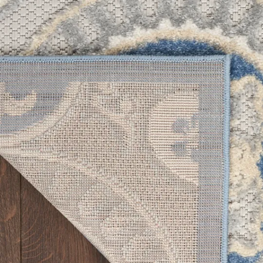 Kirkland's Home Blue And Gray Medallion Outdoor Area Rug, 6X9- Outdoor Rugs