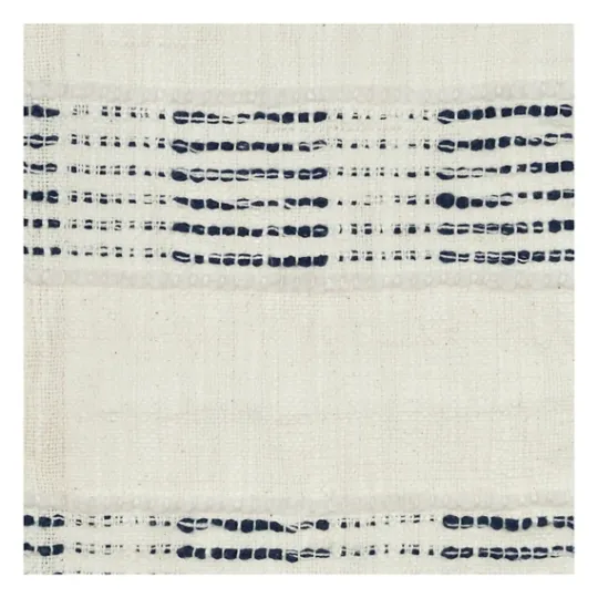 Kirkland's Home Blue And Ivory Woven Stripe Throw- Blankets & Throws