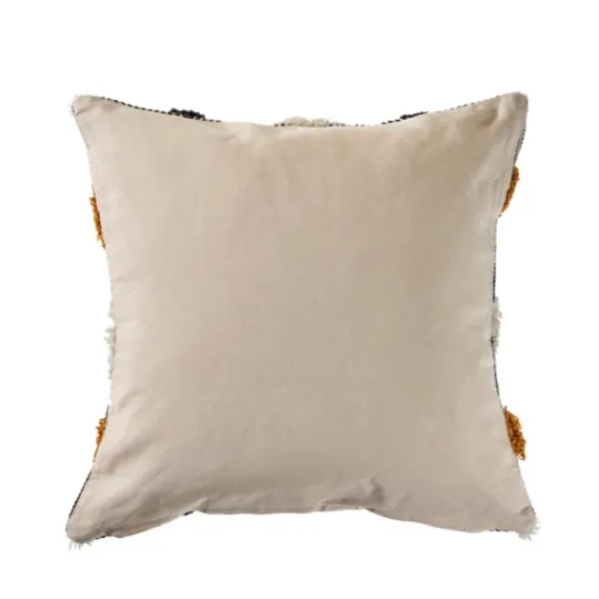 Kirkland's Home Blue And Orange Tufted Accent Pillow- Pillows