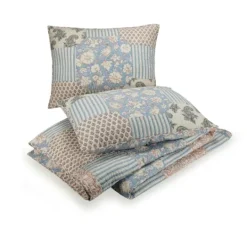 Kirkland's Home Blue And Rose Patchwork Full/Queen 3-Pc. Quilt Set- Quilts