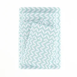 Kirkland's Home Blue And White Chevron 3-Pc. Twin Sheet Set- Bed Sheets