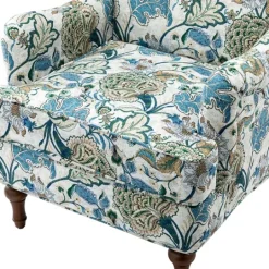 Kirkland's Home Blue And White Floral Classic Accent Chair- Accent Chairs