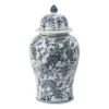 Kirkland's Home Blue And White Floral Ginger Jar- Decorative Bowls & Jars