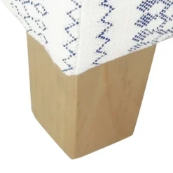 Kirkland's Home Blue And White Hometown Striped Storage Ottoman- Benches & Ottomans